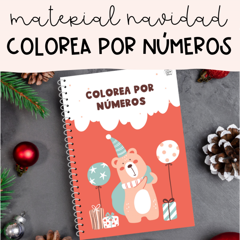 Colorea por números Navidad – Imagina, crea, educa