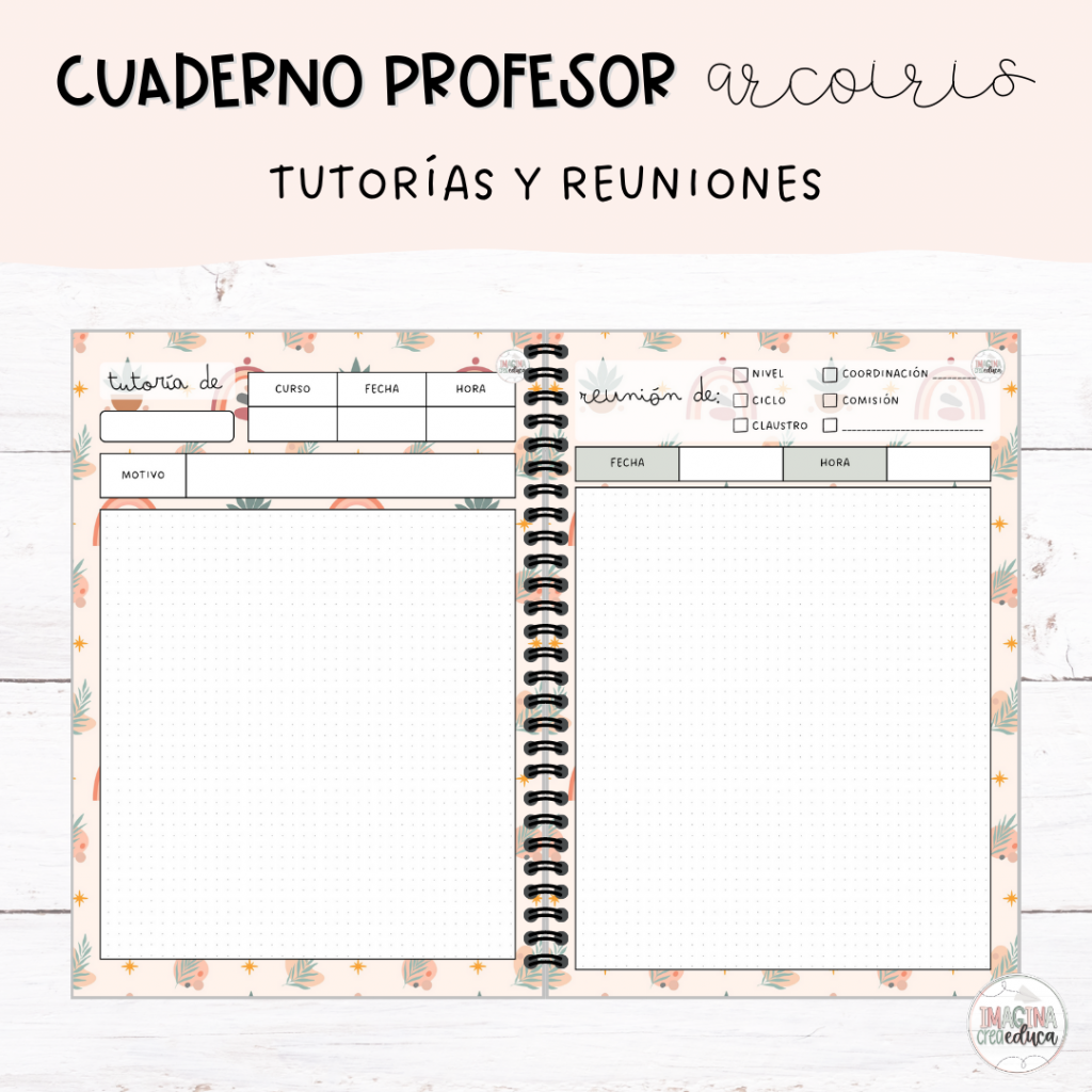 Cuaderno del profesor arcoiris Imagina, crea,
