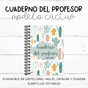 Cuaderno del profesor cactus