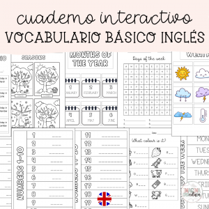 Cuaderno interactivo vocabulario básico inglés