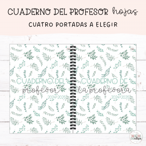 Cuaderno del profesor hojas